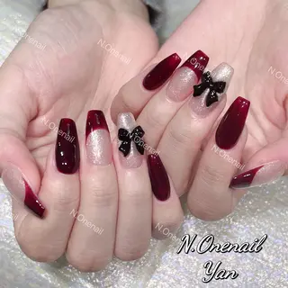 ネイル 長いだし/スカルプ/ パラシェルN.oneのネイルデザイン