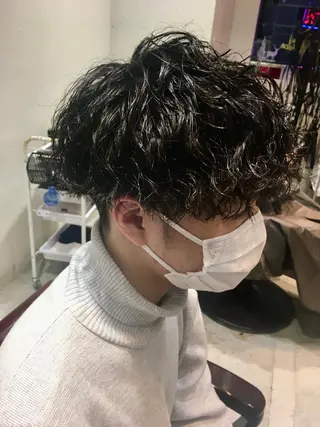 ショート パーマ メンズ 🦩パーマン🦩佐藤 航太のヘアスタイル