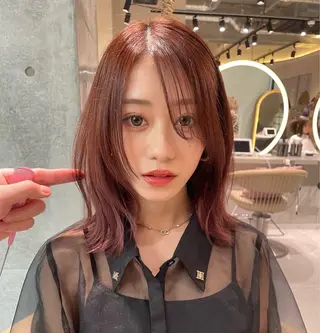 ミディアム カラー 🎀リオ🎀 /暖色カラーのヘアスタイル