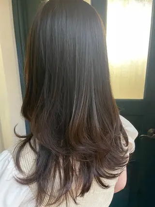 ロング レイヤーカット 中屋光貴のヘアスタイル