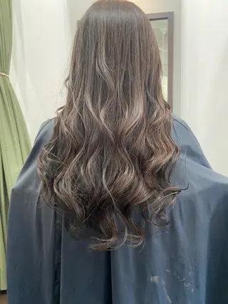 ロング カラー パーマ ヘアアレンジ メンズ キッズ ネイル マツエク・マツパ times salon名駅所属・久木原 ゆりのヘアスタイル