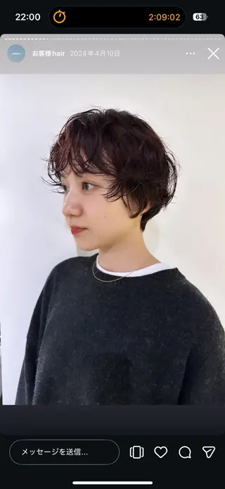 ショート レイヤー/パーマ /yumeのヘアスタイル