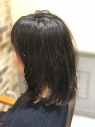 ミディアム パーマ ヘアアレンジ 【ツヤ髪美容師】 ツダケイスケのヘアスタイル