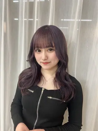 セミロング カラー suri-ru hair【スリールヘアー】所属・FURUSAWA AOIのヘアスタイル