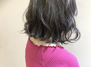 ミディアム カラー ヘアアレンジ 店長/ 加藤 流菜のヘアスタイル