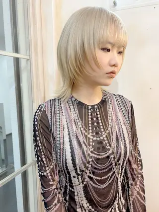 ミディアム カラー ✨店長 鈴木輝✨のヘアスタイル