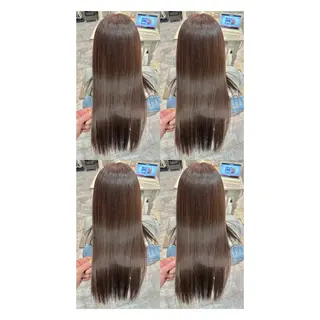 ロング カラー 髪質改善/縮毛矯正/ 韓国ヘア/店長敦士のヘアスタイル