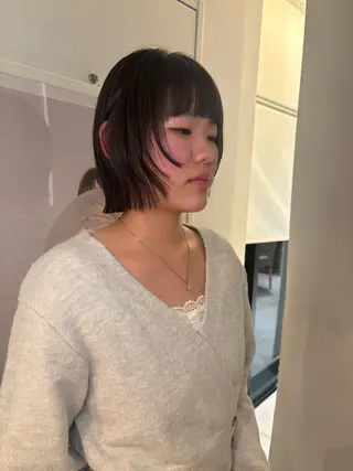 ショート riria/ボブ /ブラウンカラー🎀のヘアスタイル