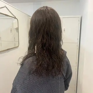 ロング カラー パーマ 透明感カラー、 アレンジ/miyuのヘアスタイル