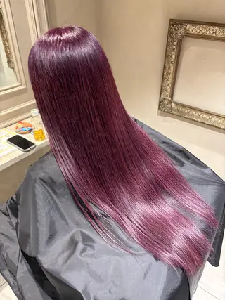 ロング カラー ⠀ リコのヘアスタイル