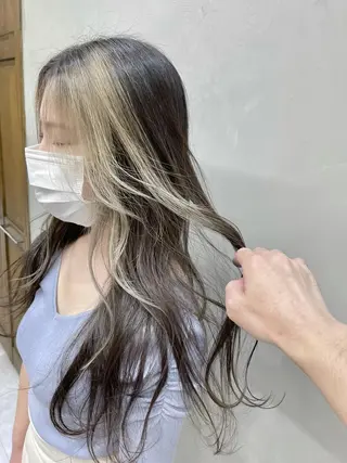 ロング カラー パーマ ヘアアレンジ filo byFeria渋谷所属・縮毛矯正/美髪 髪質改善/石田幸輔のヘアスタイル