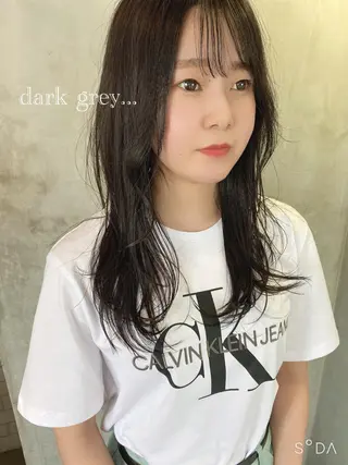 セミロング カラー ヘアアレンジ stylist/蛯谷 珠里のヘアスタイル