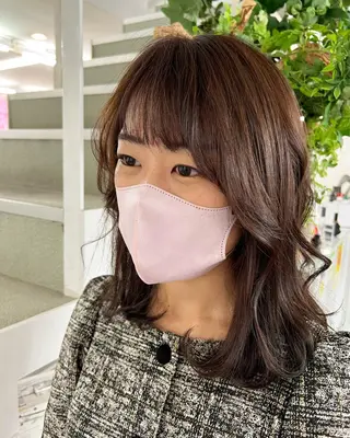 ミディアム 那須 颯太のヘアスタイル