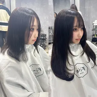 ミディアム ヘアアレンジ 🪡プルエクステ🪡 カラエク評価◎ユウゴのヘアスタイル