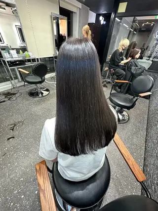 ロング カラー パーマ 髪質改善⭐️縮毛矯正 中野⭐️Rinaのヘアスタイル