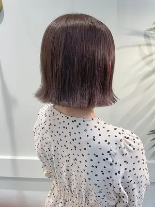 ミディアム カラー ケアブリーチ /髪質 改善/古橋圭史郎のヘアスタイル