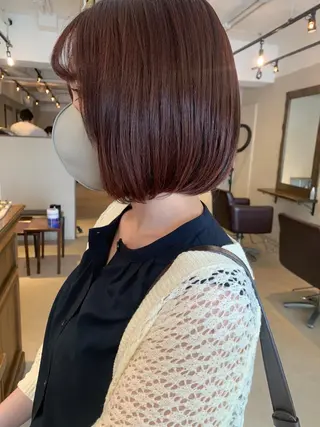 ショート カラー 透明感/オリーブ/ グレージュ/YUKAのヘアスタイル