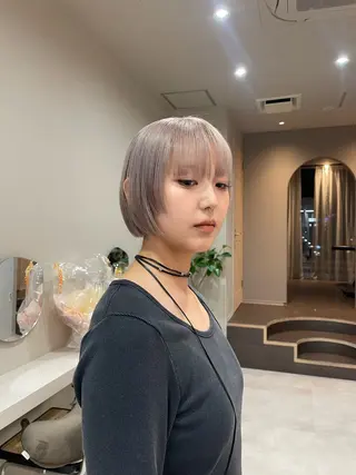 ミディアム カラー yamanaka honamiのヘアスタイル