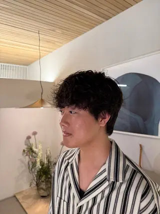 ショート メンズ casi所属・メンズパーマ／ボブ 星本広海のヘアスタイル