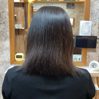 ミディアム YELLOW CORN 金沢文庫所属・【金沢文庫4分】髪質 改善/縮毛矯正アラタのヘアスタイル