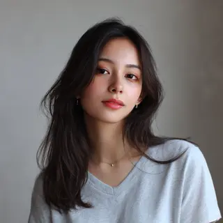 ロング 飯田 知将のヘアスタイル