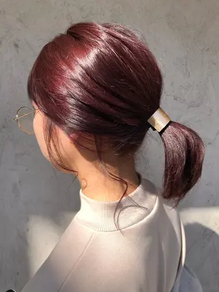 ミディアム カラー merc. 福田茜のヘアスタイル