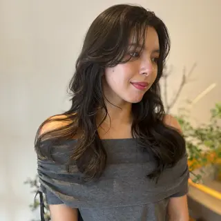 セミロング カラー 透明感カラー/ レイヤーkotonoのヘアスタイル