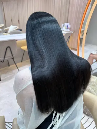 ロング ❤️ブリーチなし💚 ダブルカラー平野実花のヘアスタイル