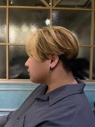 メンズ rina似合わせ レイヤー韓国カラーのヘアスタイル