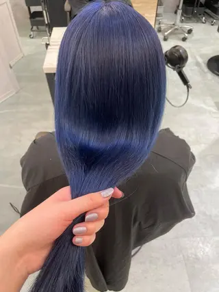 セミロング ♡似合わせハイトーン ♡maiのヘアスタイル