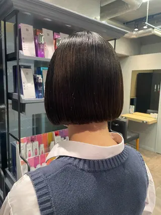 ショート ボブカット/艶カラー /Harukaのヘアスタイル