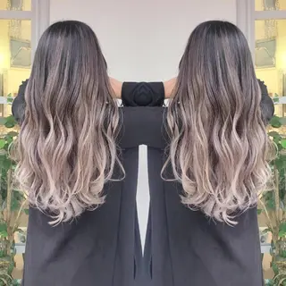 ロング カラー cherie所属・バレイヤージュ/ ハイライト/大内格のヘアスタイル