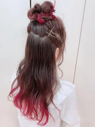 ロング カラー 韓国風カット osugiのヘアスタイル