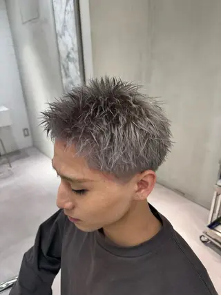 カラー メンズ ブリーチ/パーマ特化 片平和寿のヘアスタイル