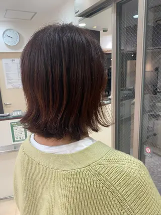 ミディアム カラー 透明感カラー💜艶髪 sayakaのヘアスタイル
