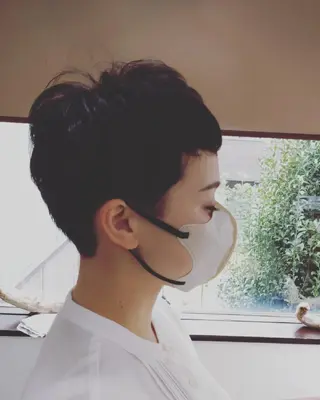 ショート パーマ GR 髪質改善トリートメント×ヘッドスパ【ジーアール】所属・🌺中村🌺毎日楽し くなる髪をご提案✨のヘアスタイル