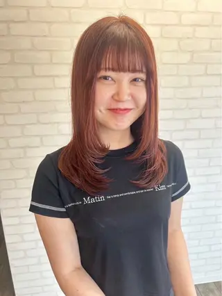 セミロング Misaki/坂戸/ 艶カラーのヘアスタイル