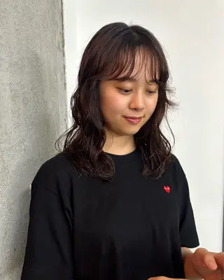 ミディアム Apero【アペロ】所属・パーマ/暖色/ボブ イワタテ🇰🇷のヘアスタイル