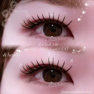 マツエク・マツパ eyelist kako🦋のマツエク・マツパデザイン