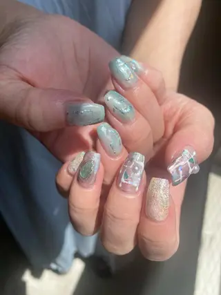 ネイル 草加ニュアンスネイル 🌚hersのネイルデザイン