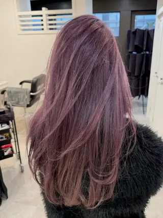 ロング カラー ヘアアレンジ SALOWIN京都河原町Suite店所属・外国人風レイヤー/ ハイトーンSHUのヘアスタイル