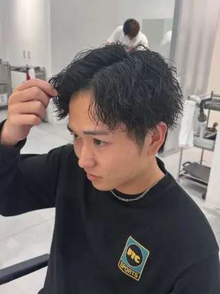 ショート パーマ メンズ メンズ特化/パーマ 短髪パーマ/来星のヘアスタイル