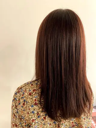 セミロング カラー サイトウ アカネのヘアスタイル