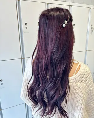ロング カラー ボブカット/アレンジ /さきのヘアスタイル