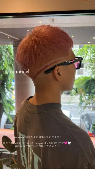 ショート saki/メンズパー マ・ハイトーン/薬院のヘアスタイル