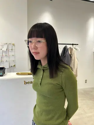 ロング カラー 顔周りレイヤー 🎀マリノのヘアスタイル