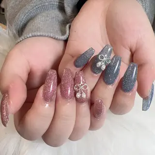 ネイル 🦢Ella💌 長さだし専門店☁️のネイルデザイン