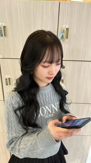 ロング カラー 田村 柊真のヘアスタイル