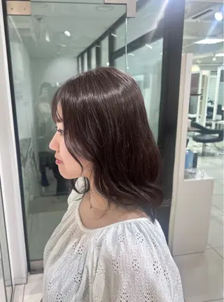 セミロング 縮毛矯正特化🫧✨ ヒュウガのヘアスタイル