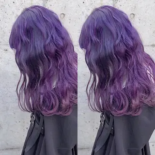 セミロング カラー 韓国レイヤーカット/ 儚げカラーチナツのヘアスタイル